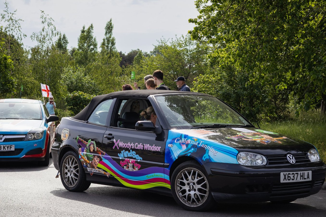 Monte Carlo or Bust decorated car